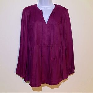 Burgundy Blouse